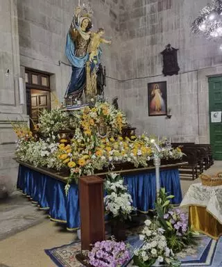 Marín vive el día grande de sus fiestas en honor a la Virxe do Porto