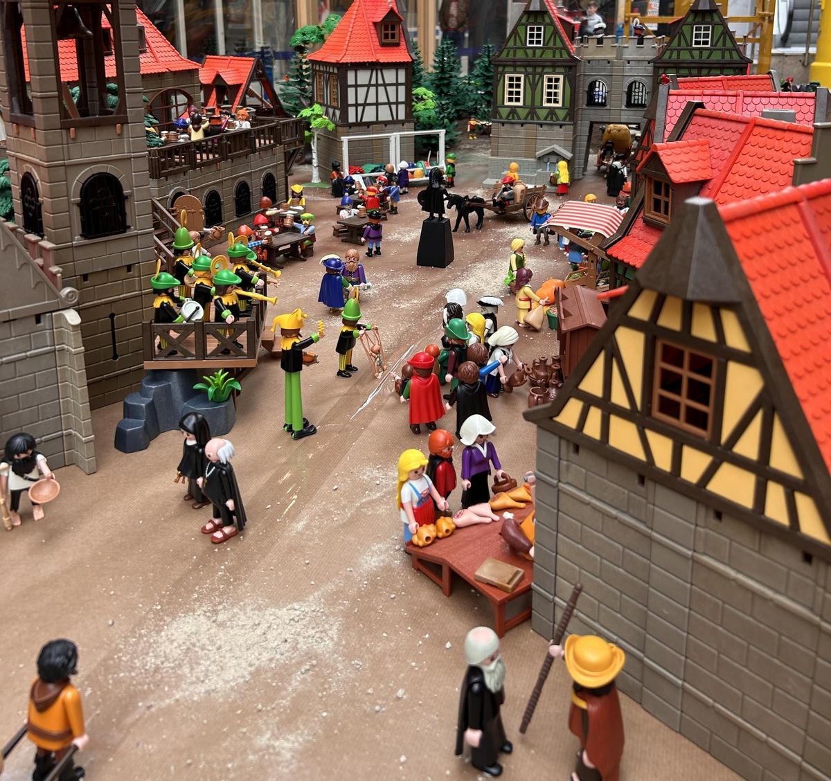 Uno de los dioramas recreados con figuras Playmobil en Área Central.
