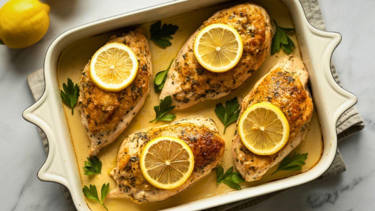 Pollo al limón de la abuela: jugoso, tierno y lleno de sabor