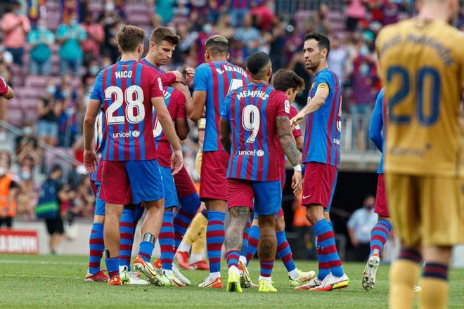 Las mejores imágenes del Barça - Levante: Ansu Fati, Depay, de Jong, Gavi, Nico...