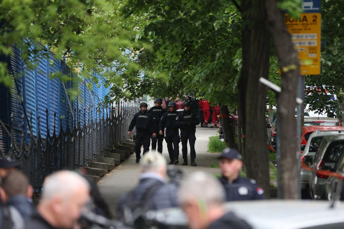 Masacre en una escuela de Belgrado