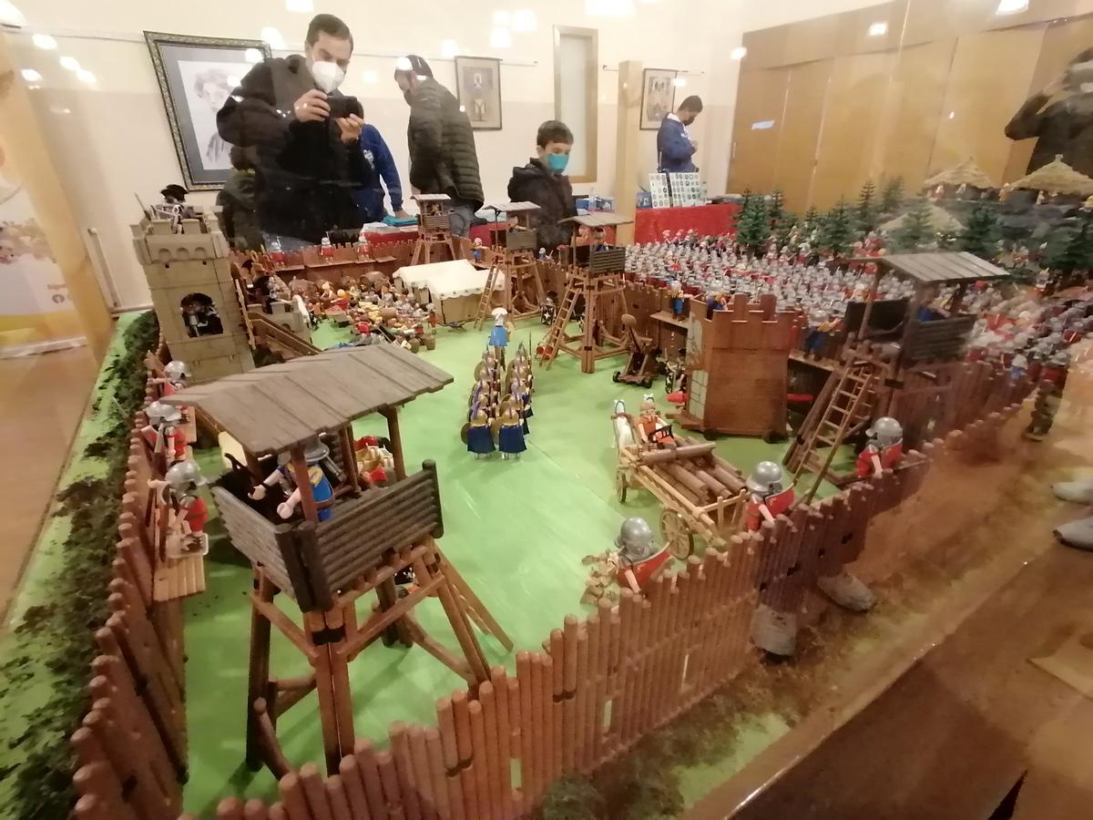 Maqueta de la batalla del monte Medulio