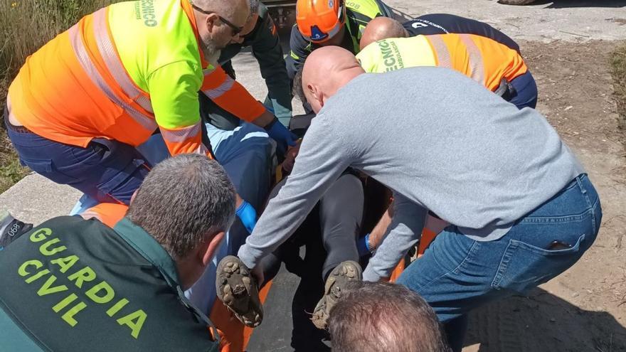 Heridos un ciclista y dos senderistas por sendas caídas en Candamo, Allande y Cabrales