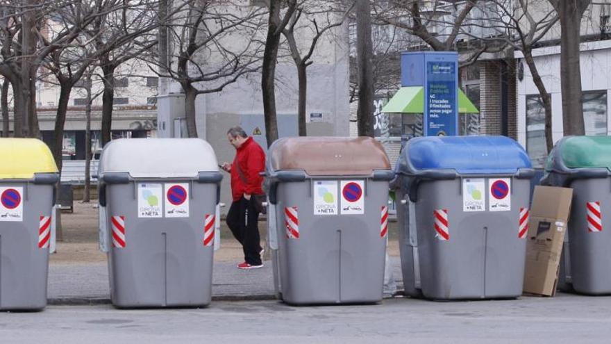 Contenidors a la ciutat de Girona