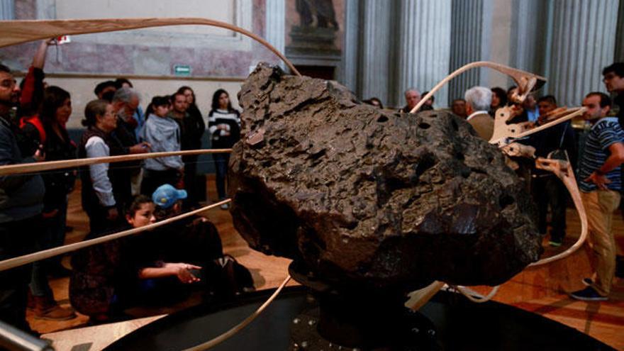 Imagen de un meteorito de 3,3 toneladas (Ciudad de México)