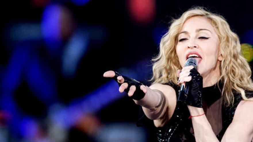 Madonna durante una actuación.
