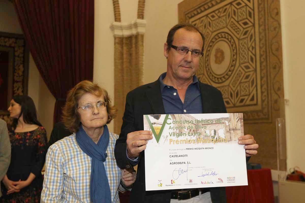 V Concurso ibérico de aceites de oliva virgen extra premios Mezquita 2018