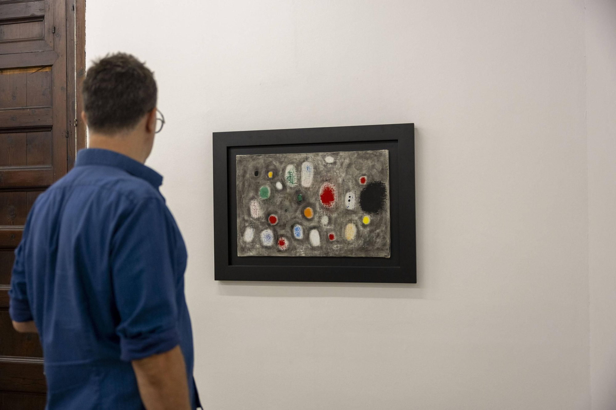 La inauguración de la exposición de Joan Miró en el Casal Solleric