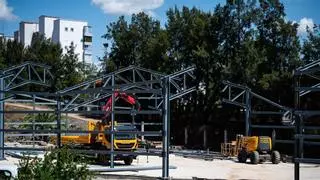 Así avanza la estructura que permitirá a Cáceres viajar 66.000 años atrás: la futura neocueva de Maltravieso