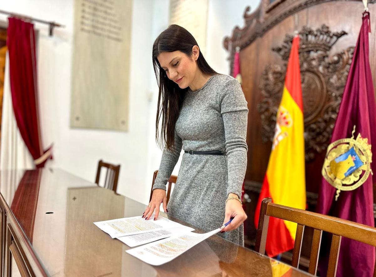María Hernández, este viernes.