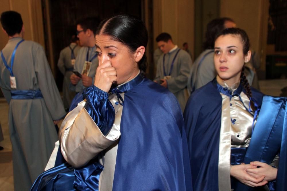 La lluvia obliga a suspender la procesión de la Piedad