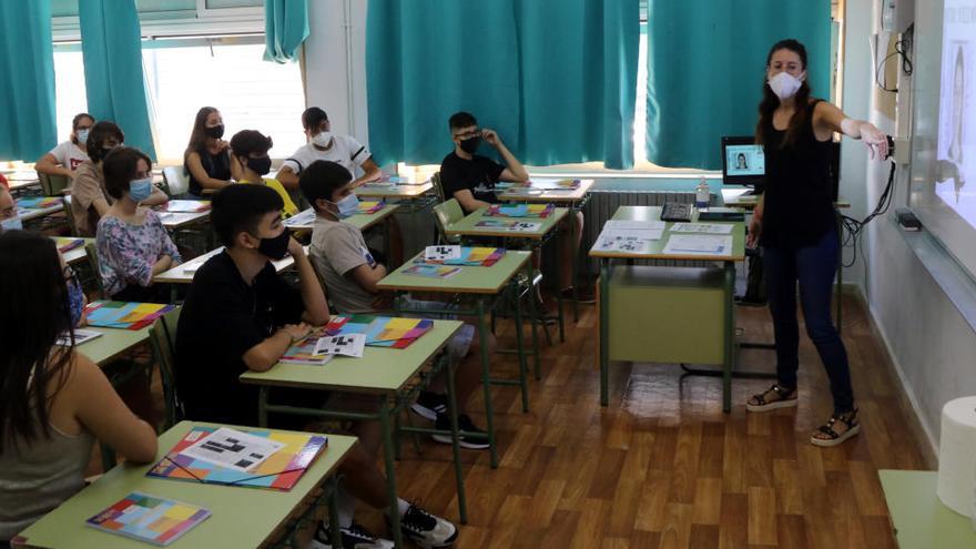 Una aula d&#039;un institut de Tarragona