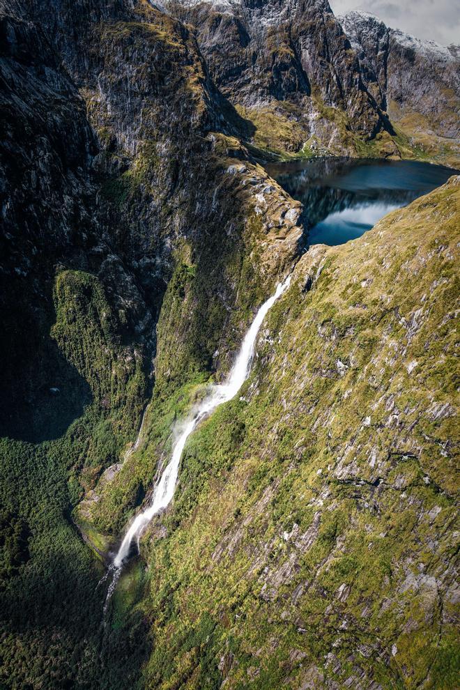 Catarata Shutterland , Parque Nacional Fiordland, Nueva Zelanda