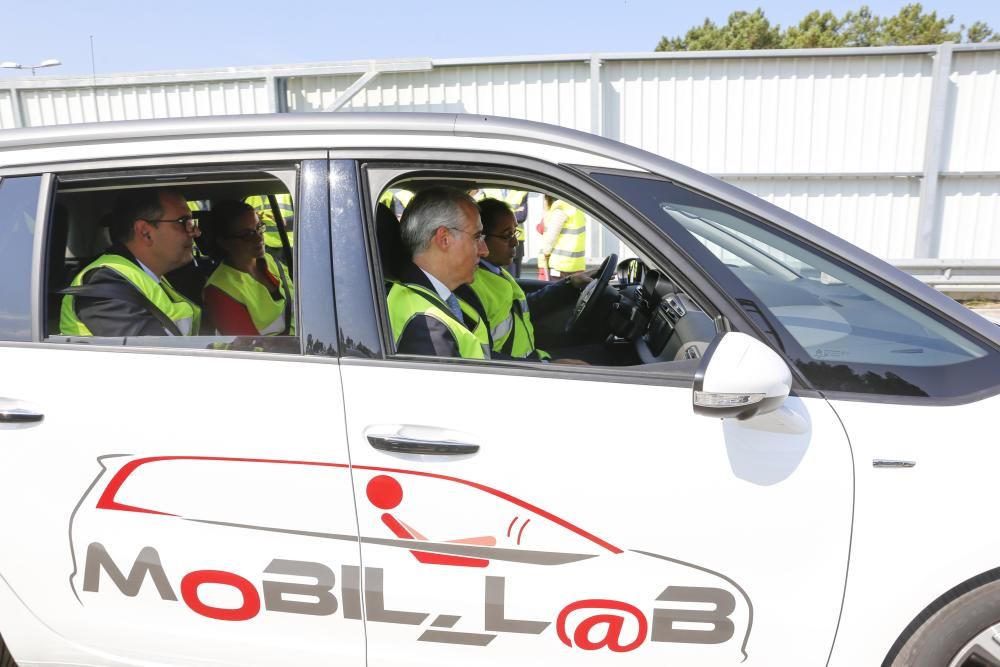 Prueba de un coche autónomo en el CTAG