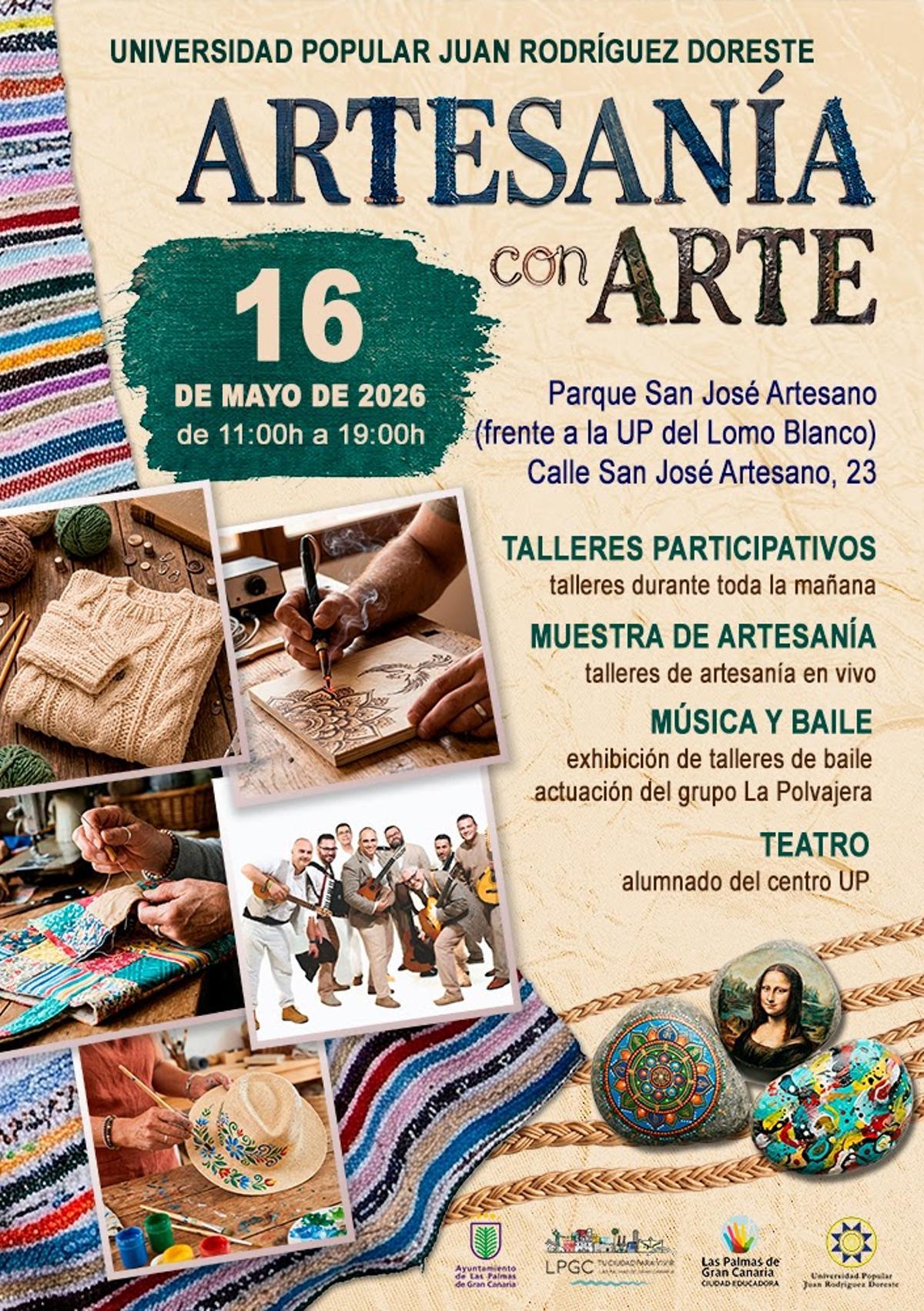 Cartel de 'Artesanía con Arte'