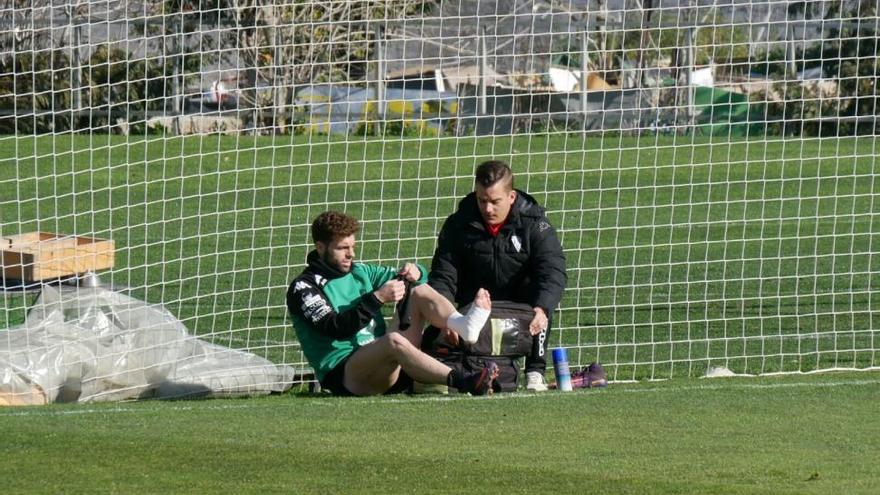 Rodri no termina el entrenamiento