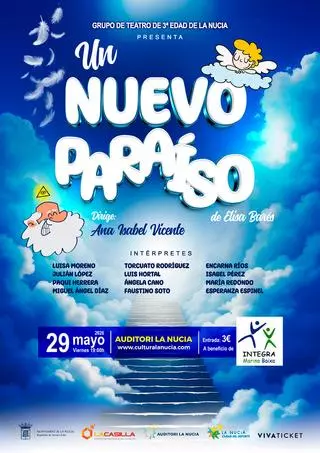 La próxima semana el Grupo teatro 3ª Edad estrena “Un nuevo Paraíso”