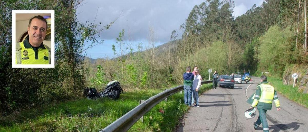 L’enorme tragèdia que va evitar en Dámaso, el guàrdia civil atropellat a Pravia: «S’hauria emportat el pilot de ciclistes per davant»