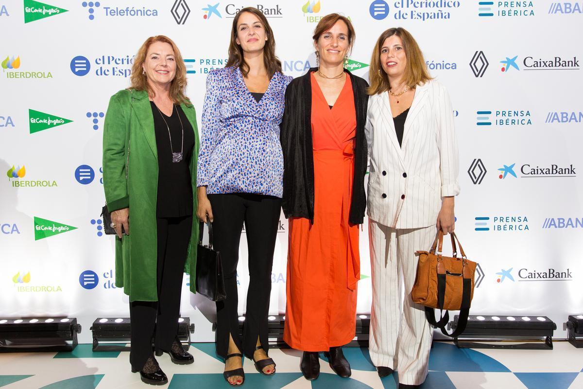 Emilia Sánchez, coordinadora Más País; Rita Maestre, portavoz de Más Madrid en el Ayuntamiento de Madrid; Mónica García, diputada de la Asamblea de Madrid por Más Madrid; y Loreto Arenillas, diputada del Grupo Parlamentario Más Madrid en la Asamblea de Madrid.