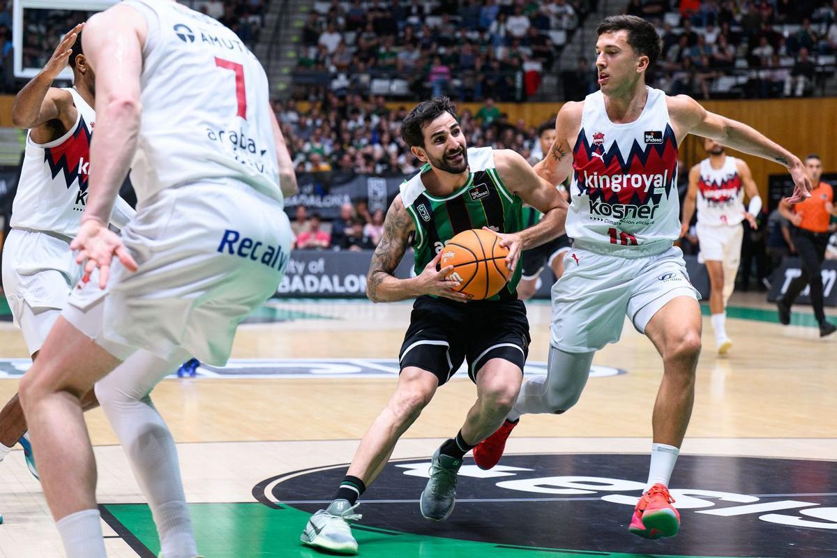 Ricky Rubio, con el Asisa Joventut, ante el KOSNER Baskonia
