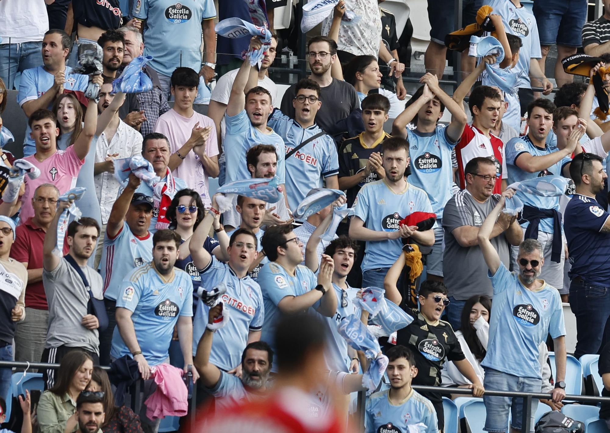 El Celta-Girona, en imágenes