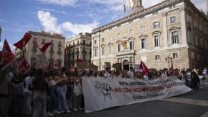 Manifestación de estudiantes en Barcelona por la nueva selectividad