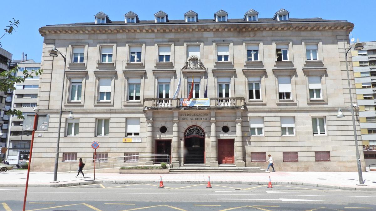 Sede de la Subdelegación del Gobierno en Ourense. El Ministerio del Interior denegó la solicitud, y la Abogacía del Estado informó en contra.