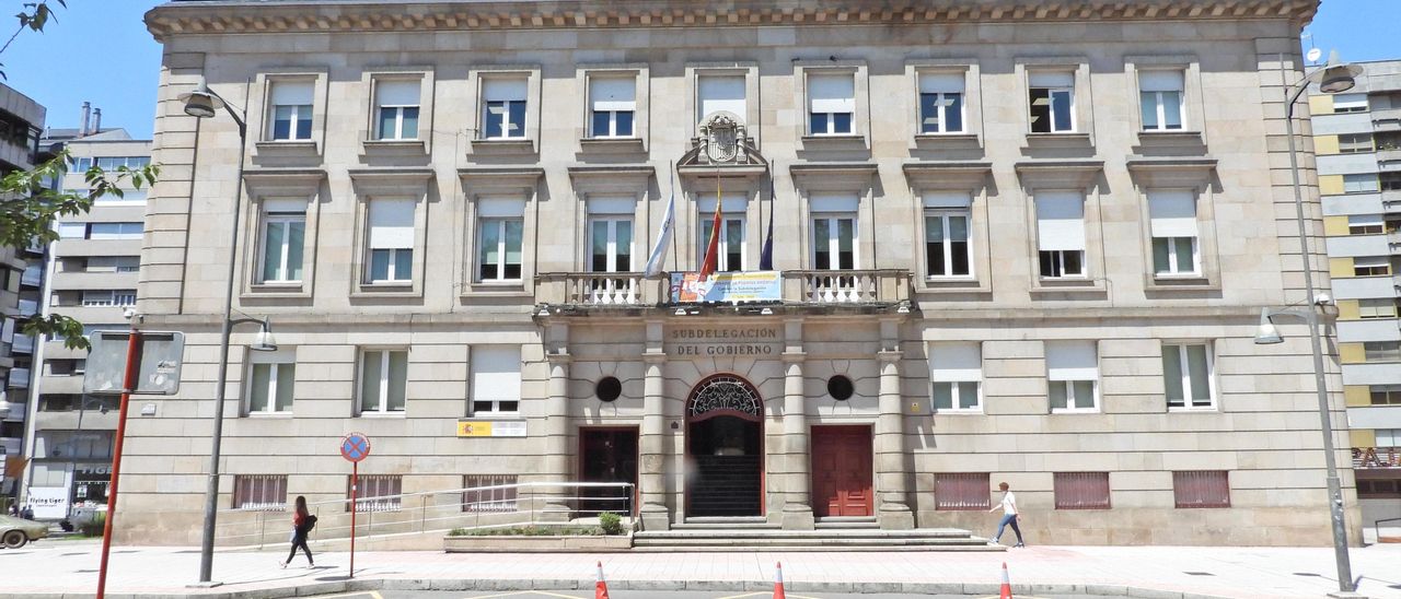 Sede de la Subdelegación del Gobierno en Ourense. El Ministerio del Interior denegó la solicitud, y la Abogacía del Estado informó en contra.