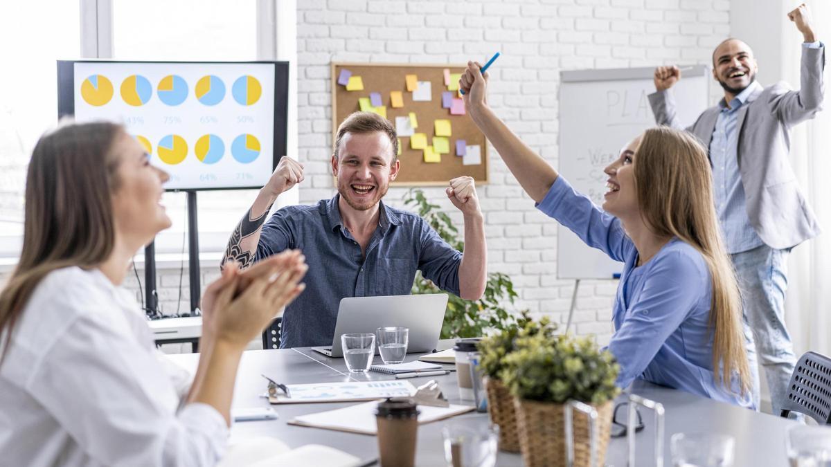 Ambiente de trabajo positivo.