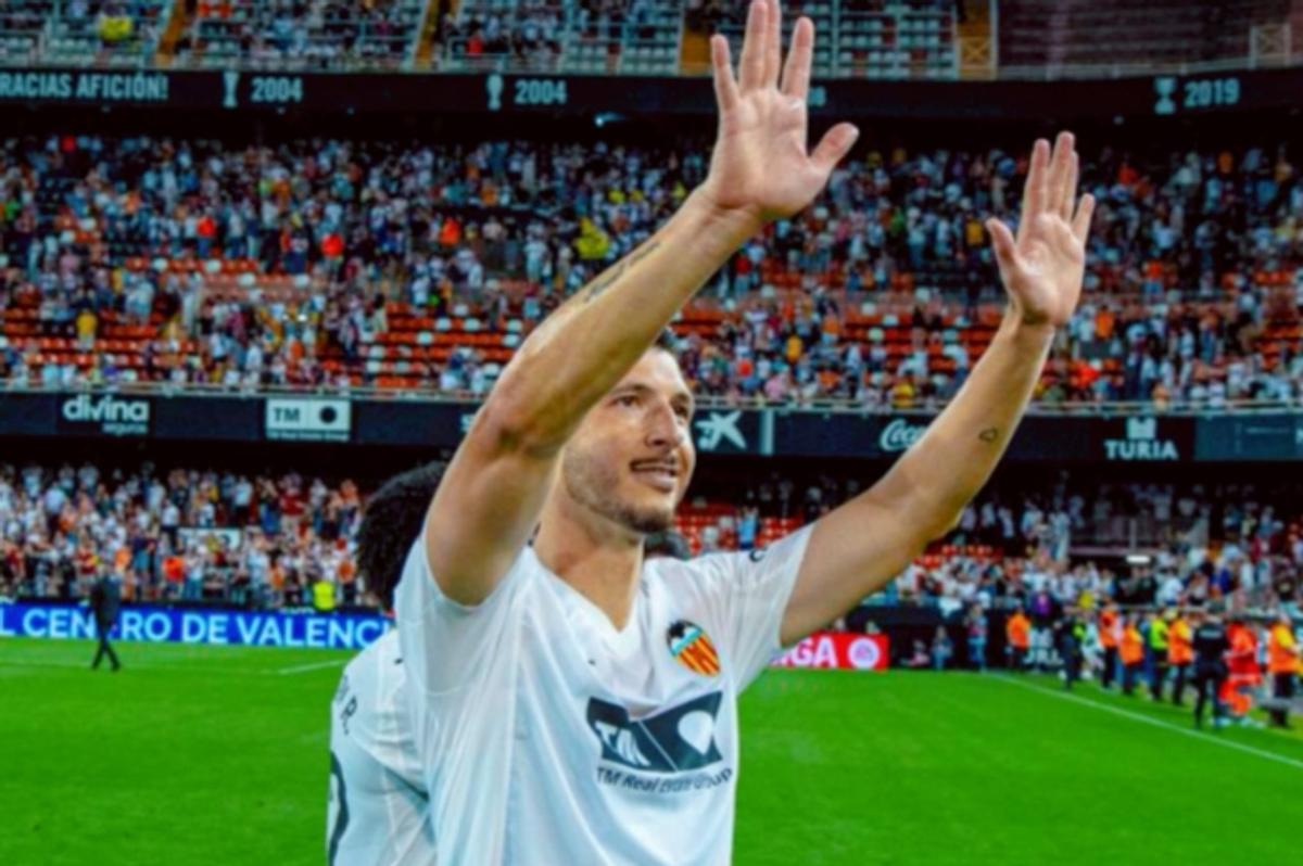 Guido, en el último Valencia CF - FC Barcelona