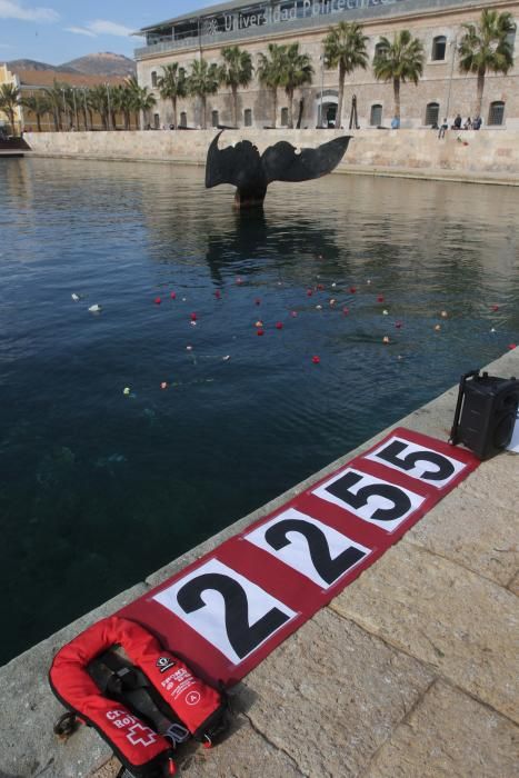 Homenaje a los fallecidos en el Mediterráneo