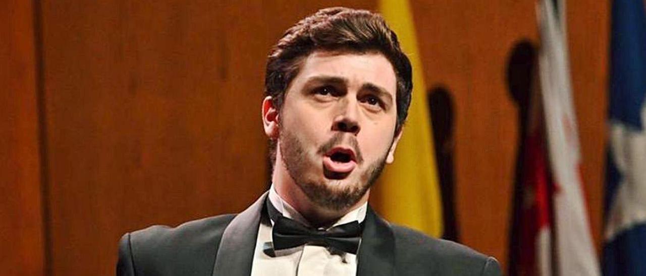 Fuentes, en el Concurso Tenor Viñas, en el Teatre del Liceu. |