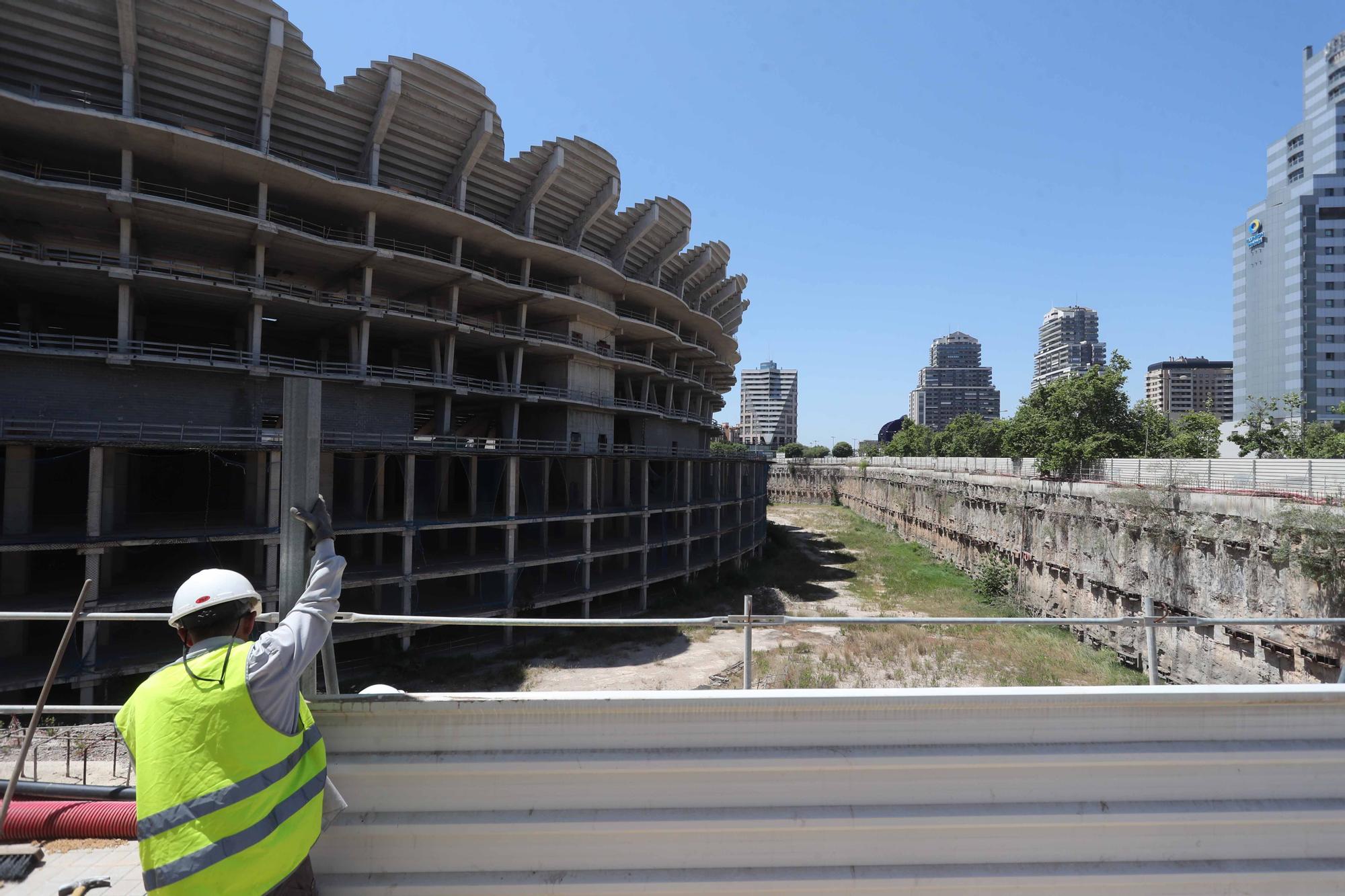 Las obras en el nuevo Mestalla como nunca las habías visto antes