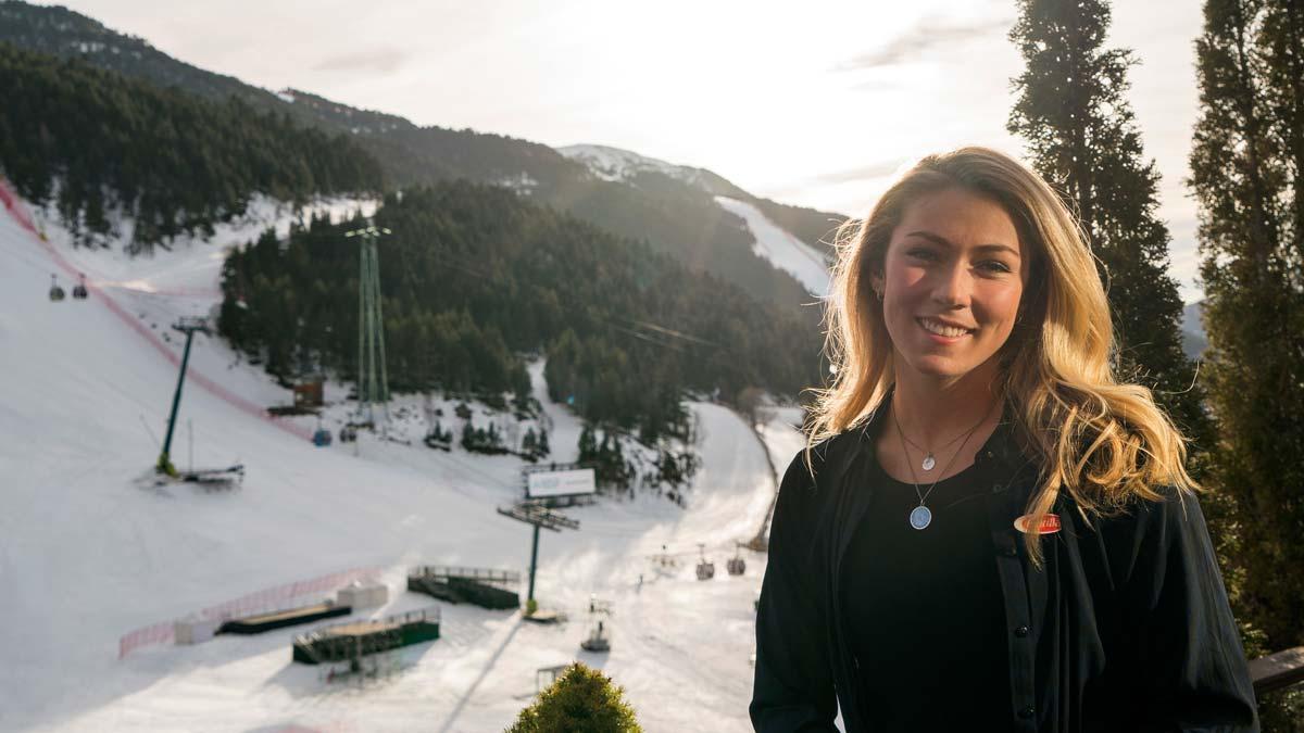 Entrevista con la esquiadora Mikaela Shiffrin.