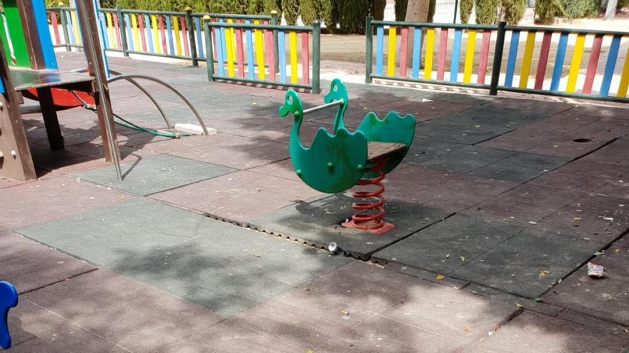 Imagen del estado en el que se encuentra el parque