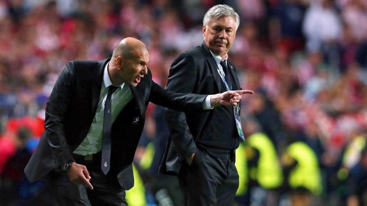Zidane y Ancelotti, cara a cara