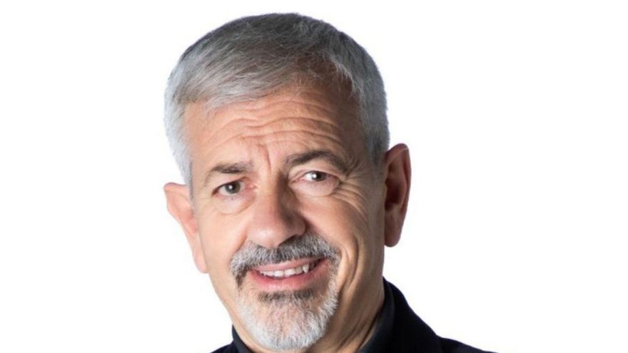 Carlos Sobera posa contento al presentar "Inmaduros".