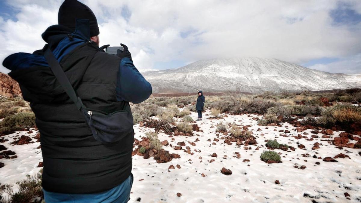 Un día de nieve en el Teide