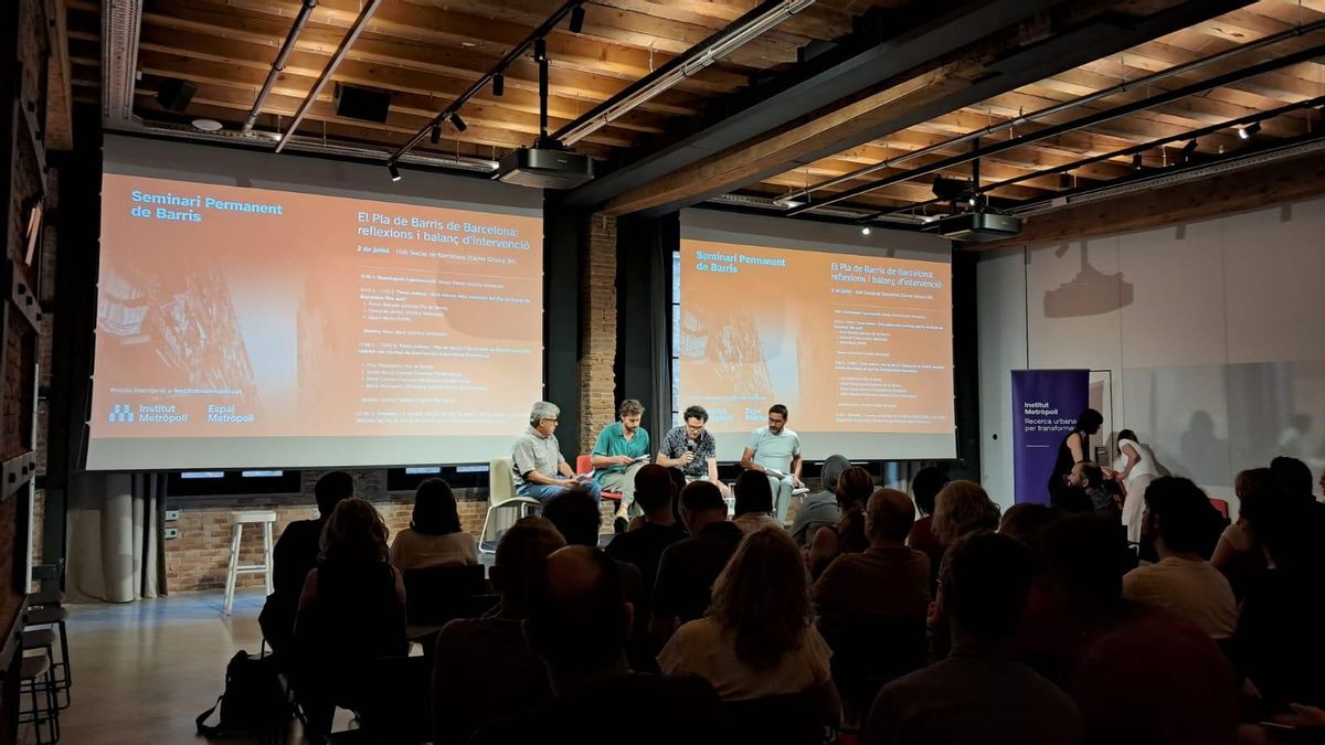 Mesa redonda sobre el Pla de Barris de Barcelona, en el seminario del Institut Metròpoli