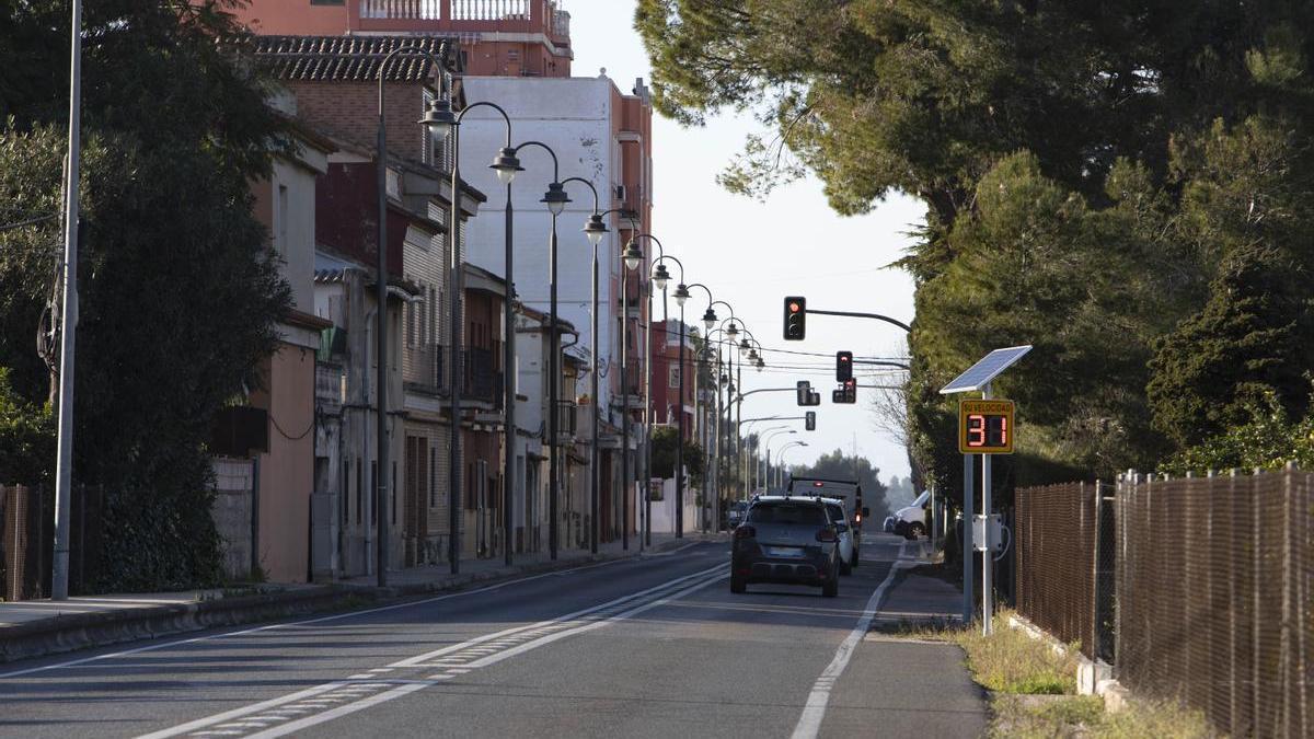 Travesía de la Barraca en una imagen de arcihvo.