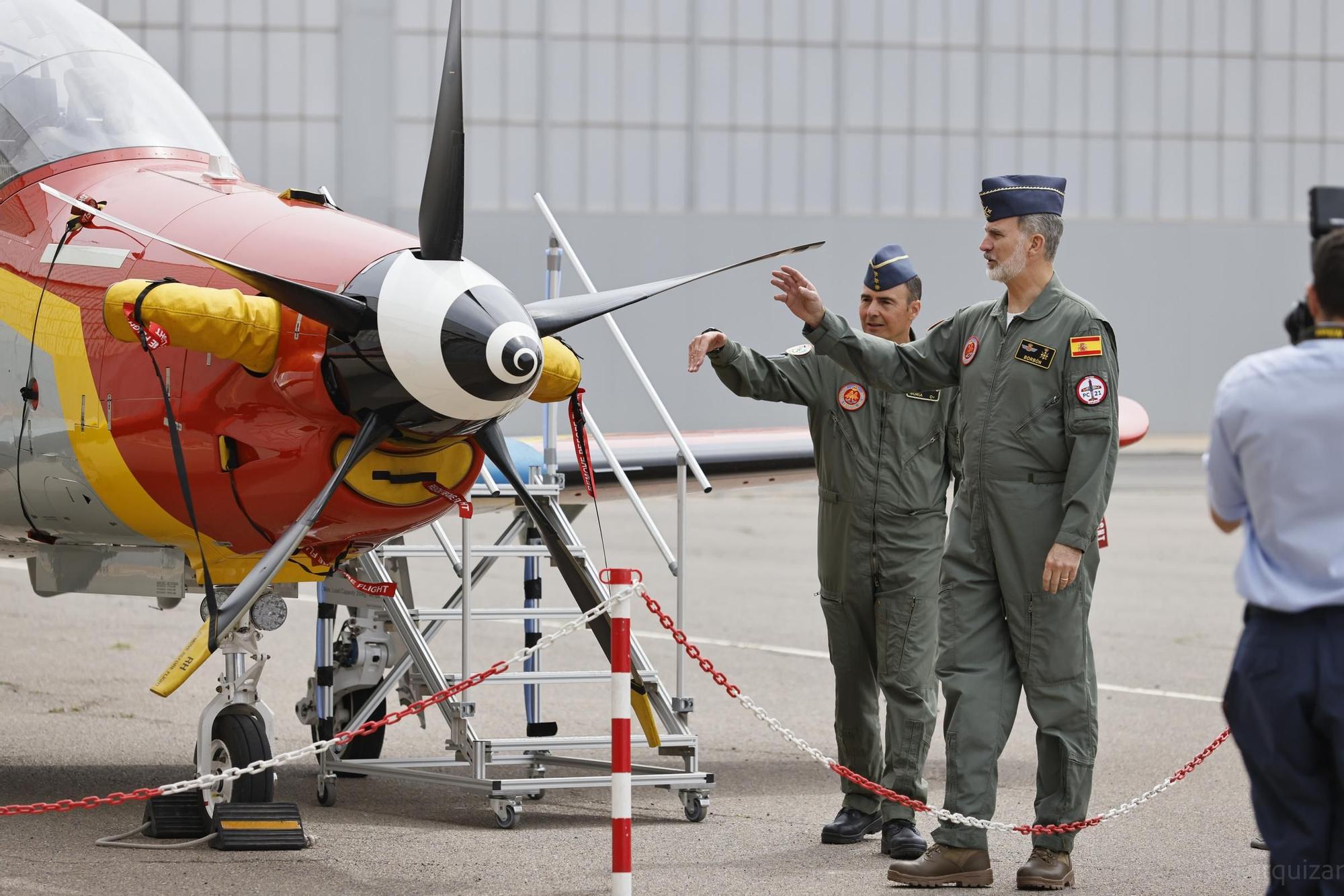 Las imágenes de la visita del rey Felipe VI a la Academia General del Aire en San Javier