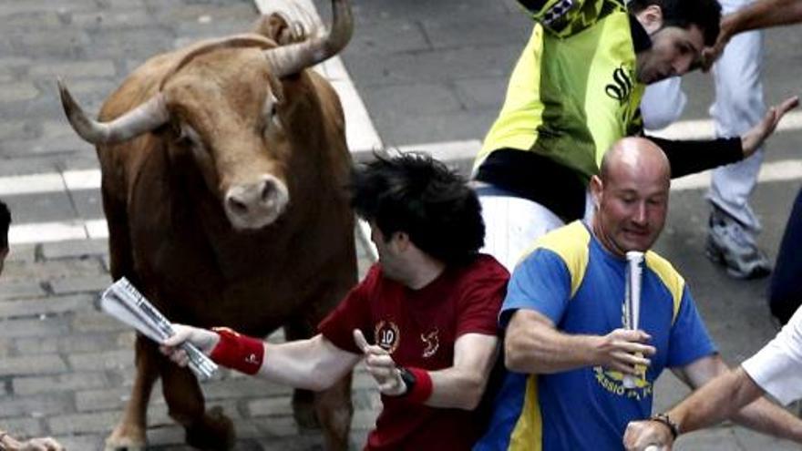 Último encierro de San Fermín 2012.