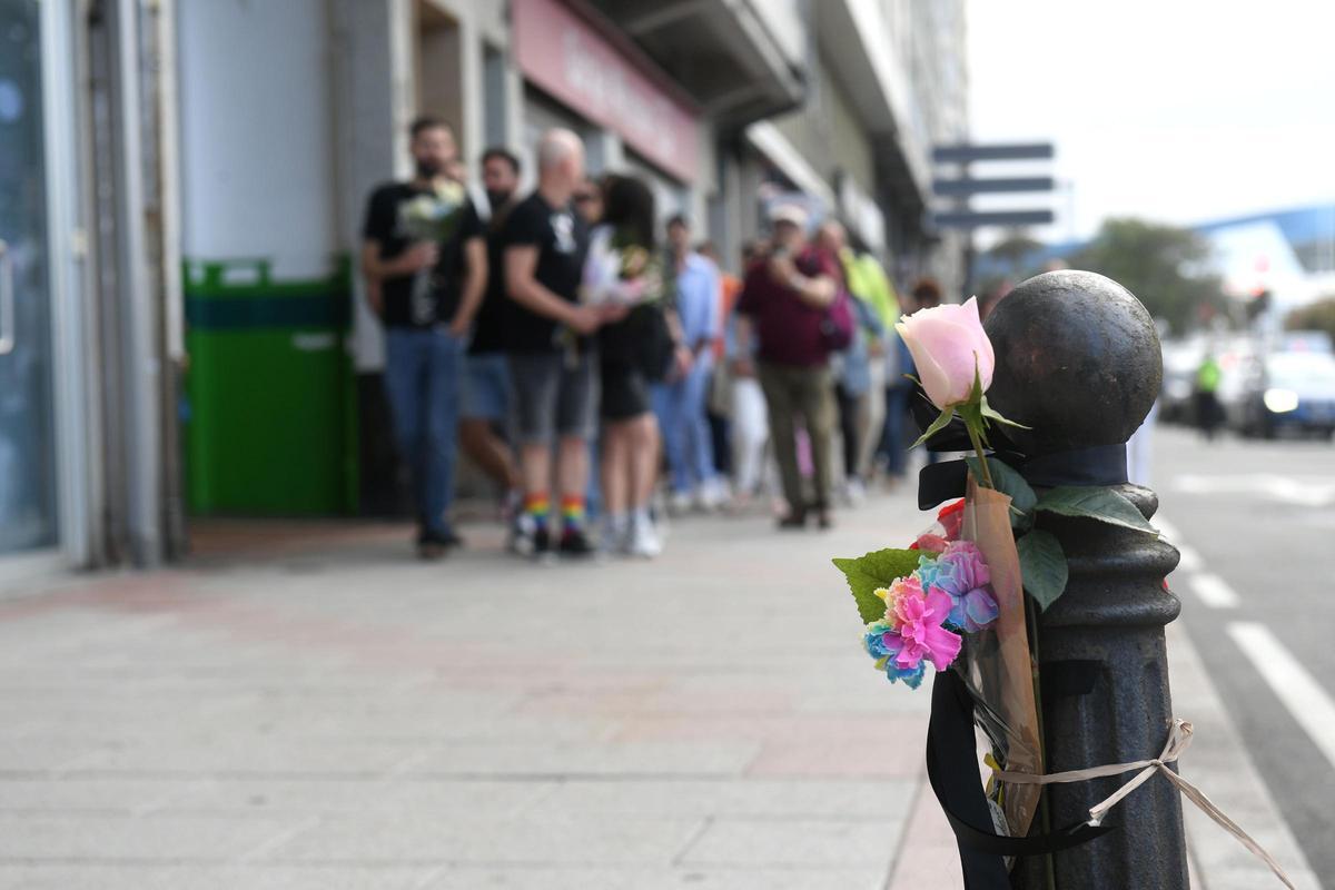 Homenaje a Samuel Luiz en A Coruña por el tercer aniversario de su muerte