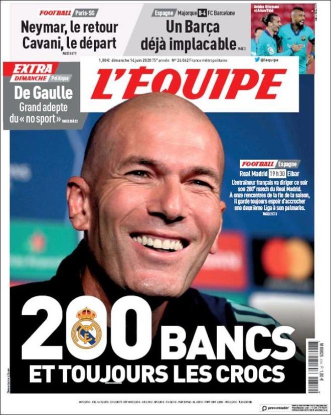 La portada de lÉquipe de hoy