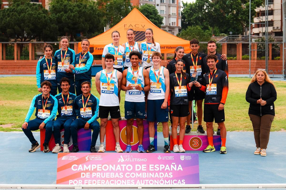 Delegación de la selección gallega en Valencia.