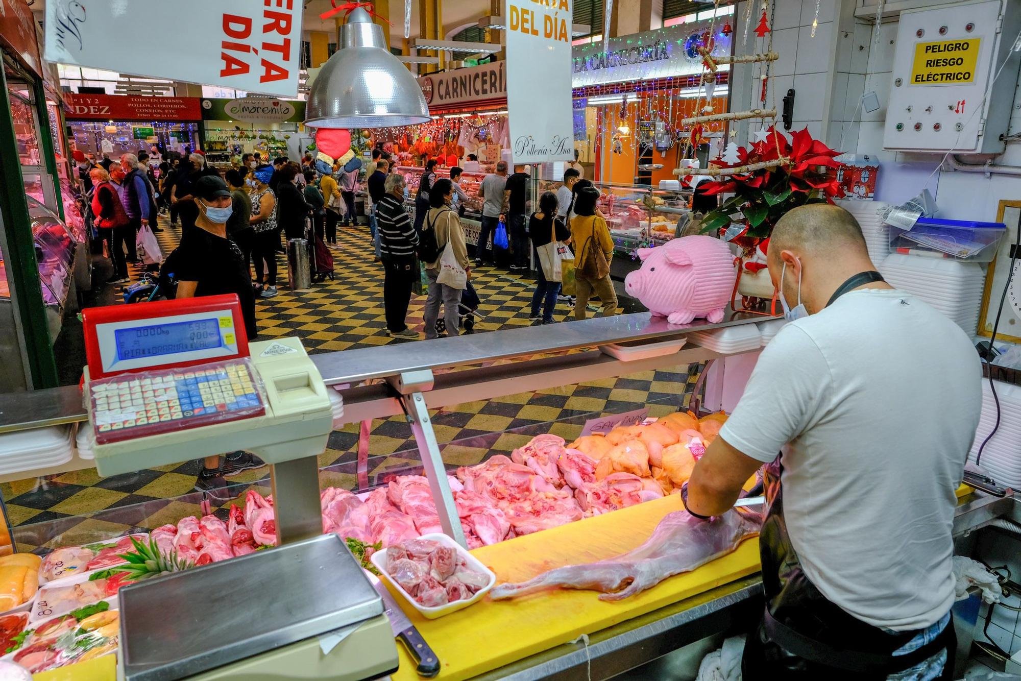 Compras para la cena de Nochebuena en el Mercado Central de Las Palmas de Gran Canaria