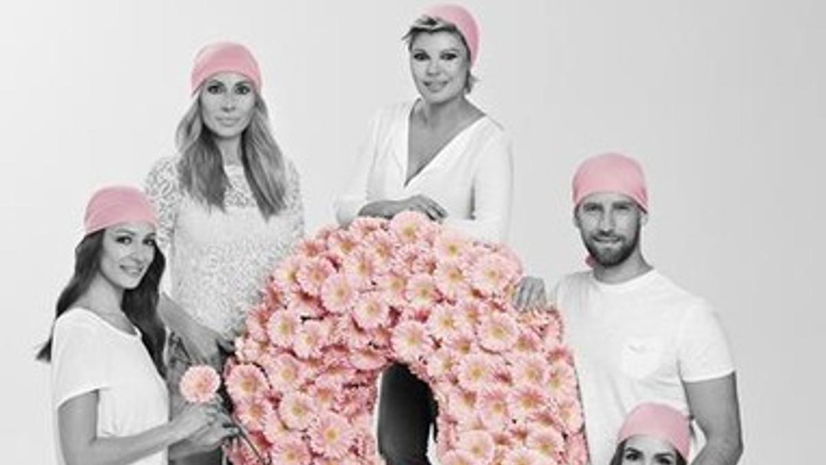 Eva González,  Marta Sánchez, Terelu Campos, Elena Furiase y Gonzaló Miró se suman a la campaña contra el cáncer de mama