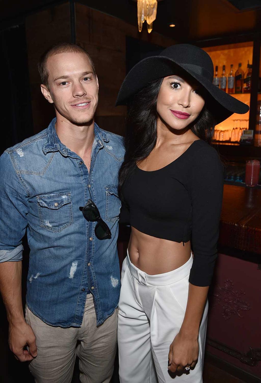 Ryan Dorsey y Naya Rivera en una fiesta