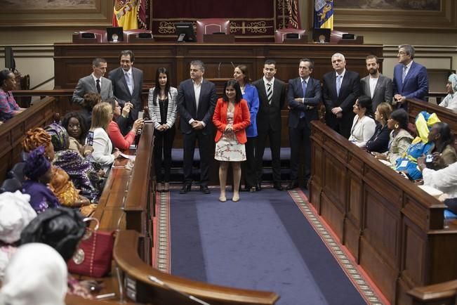 16/05/2016.Inauguración del I Encuentro de Parlamentarias Canarias-África.Hanna Birna.Catherine Samba-Panza.Carolina Darias.Maria Teresa Fernandez de la Vega.Barbara Hendricks.Santa Cruz de Tenerife