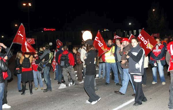 Seguimiento fotográfico de la huelga en Aragón.